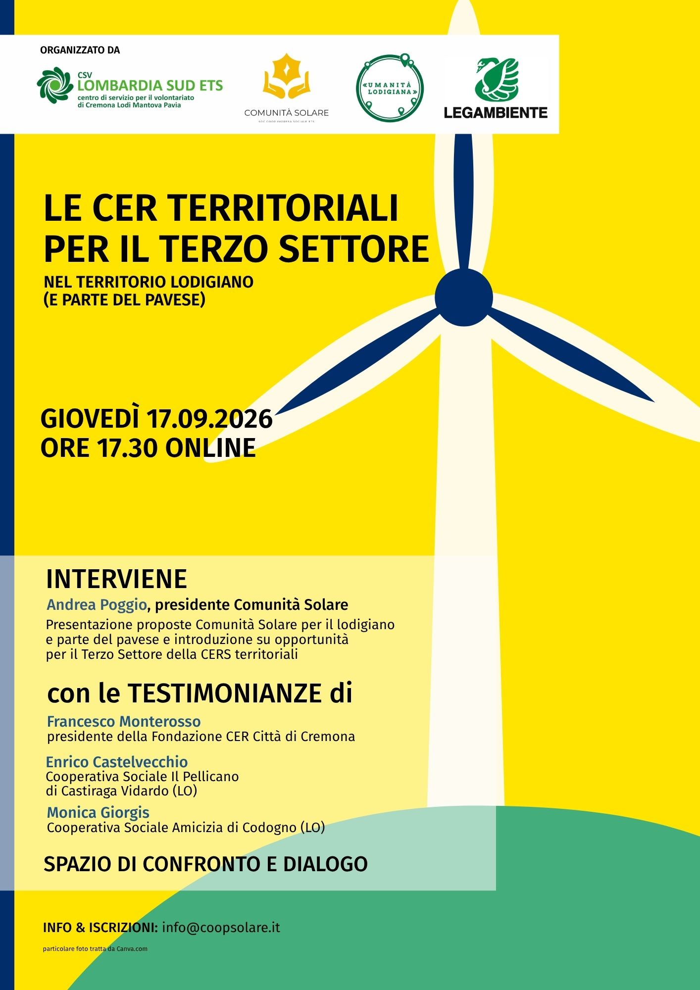 Locandina le CER territoriali